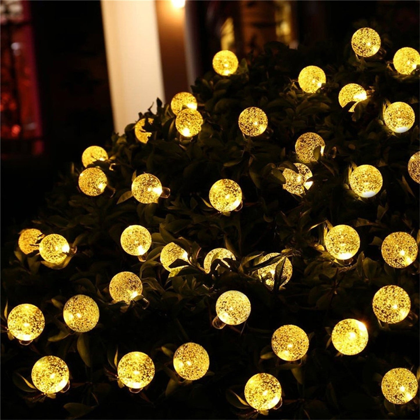 TwinkleGlow™ LED Bubble Ball Lights – Solar-Powered Magic for Your Garden Evenings