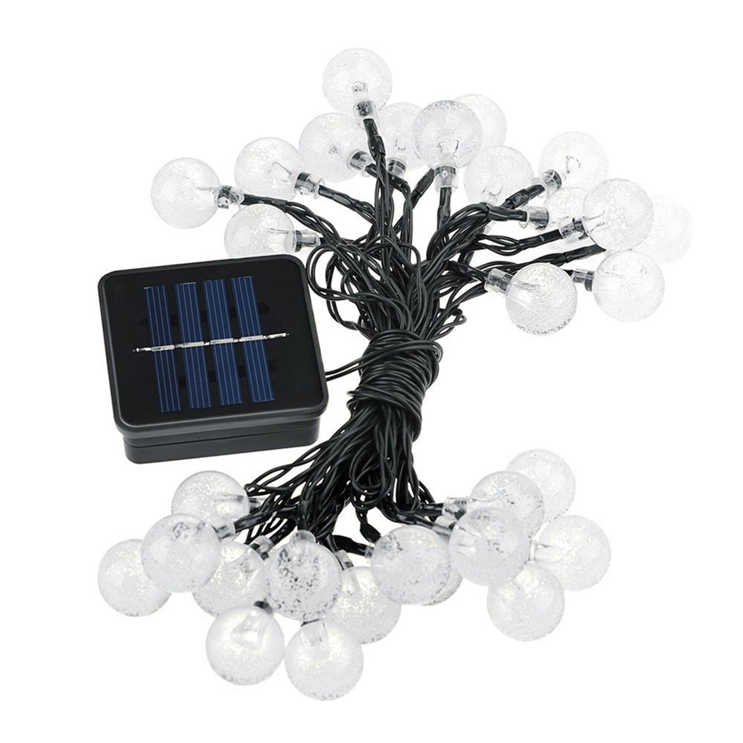 TwinkleGlow™ LED Bubble Ball Lights – Solar-Powered Magic for Your Garden Evenings