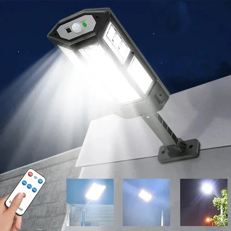 SkyBlaze™ 3,000,000LM Outdoor Solar Wall Light – Built for Power, Made for Outdoors