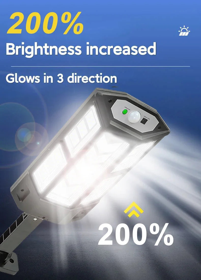 SkyBlaze™ 3,000,000LM Outdoor Solar Wall Light – Built for Power, Made for Outdoors