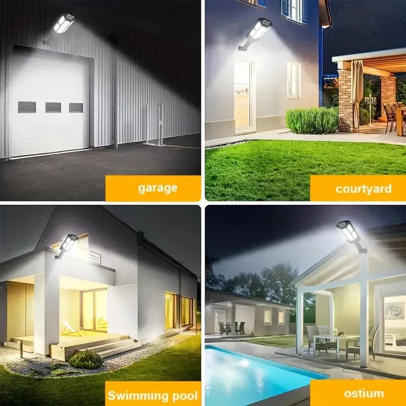 SkyBlaze™ 3,000,000LM Outdoor Solar Wall Light – Built for Power, Made for Outdoors