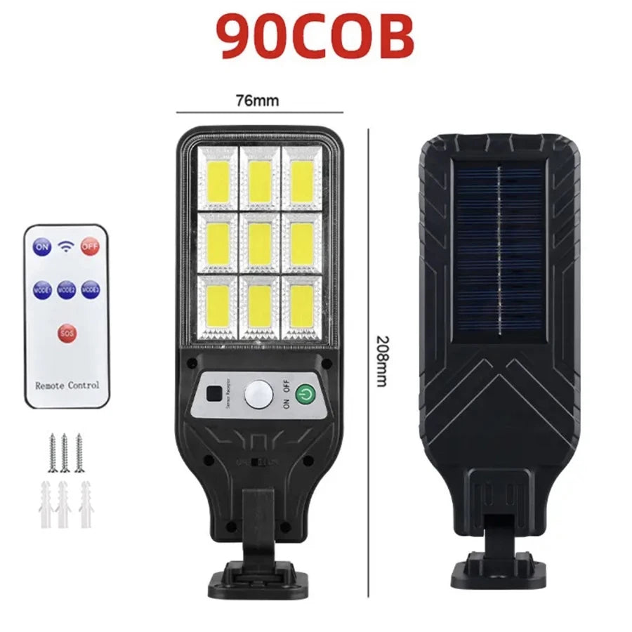 SkyBlaze™ 3,000,000LM Outdoor Solar Wall Light – Built for Power, Made for Outdoors