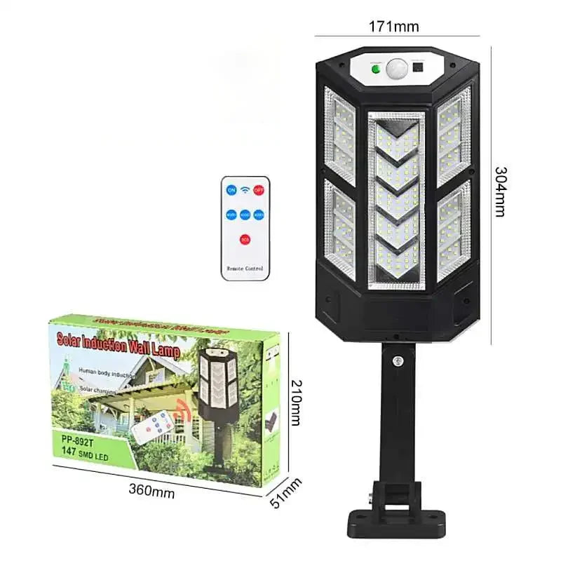 SkyBlaze™ 3,000,000LM Outdoor Solar Wall Light – Built for Power, Made for Outdoors